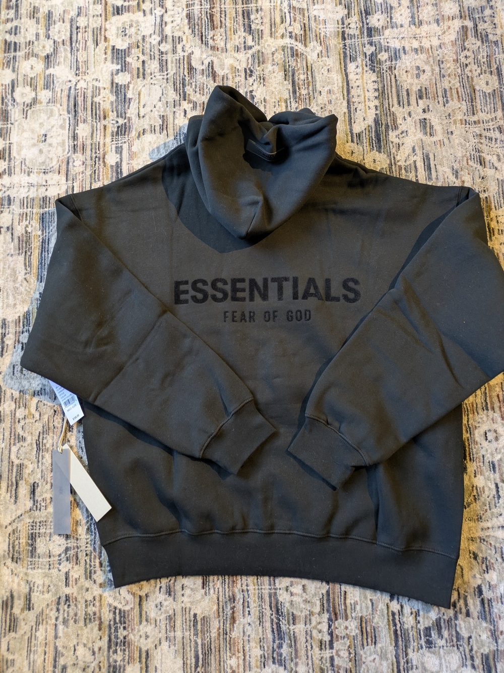 Fear of God ESSENTIALS Hoodie in Olive - Picture 5 of 6
